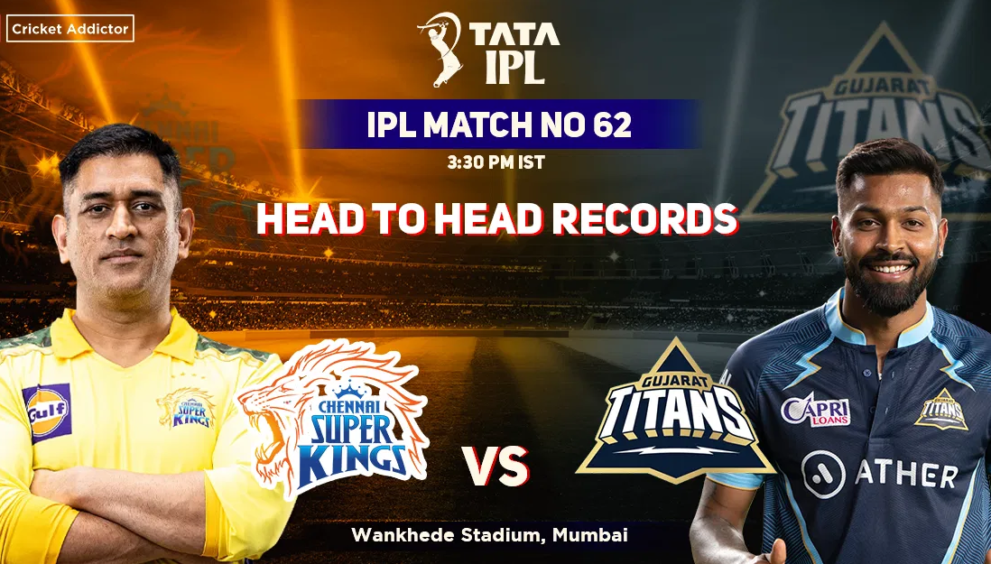 Chennai Super Kings vs Gujarat Titans Standings 2025 IPL